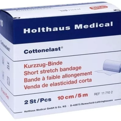 KURZZUGBINDE Coton élastique 10 cmx5 m, 2 pièces KURZZUGBINDE Coton élastique 10 cmx5 m, 2 pièces