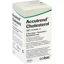 ACCUTREND Bandelettes de test de cholestérol, 5 pc