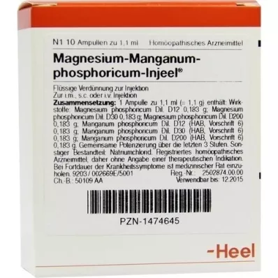MAGNESIUM MANGANUM ampoules phosphoricum Injeel, 10 pc