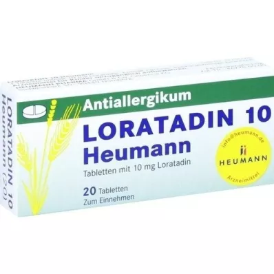 LORATADIN 10 comprimés Heumann, 20 pc