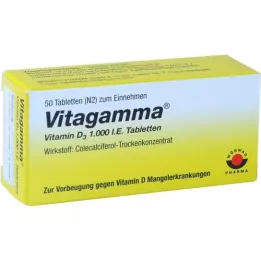 VITAGAMMA Vitamine D3 1 000 UI comprimés, 50 pc