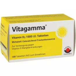 VITAGAMMA Vitamine D3 1 000 UI comprimés, 100 pièces