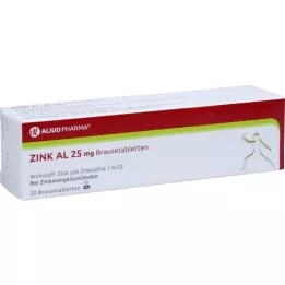 ZINK AL Comprimés effervescents de 25 mg, 20 pc