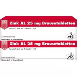 ZINK AL Comprimés effervescents de 25 mg, 40 pc