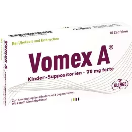 VOMEX A Suppositoires pour enfants 70 mg forte, 10 pc