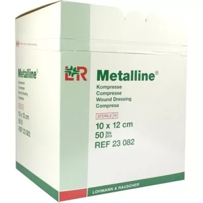 METALLINE Compresses 10x12 cm stériles, 50 pièces METALLINE Compresses 10x12 cm stériles, 50 pièces