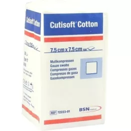 CUTISOFT Coton compr.7,5x7,5 cm non stérile, 100 pc