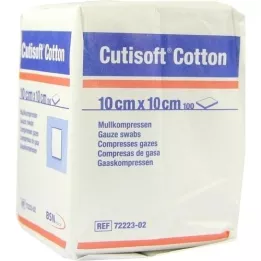 CUTISOFT Coton compr. 10x10 cm non stérile, 100 pc