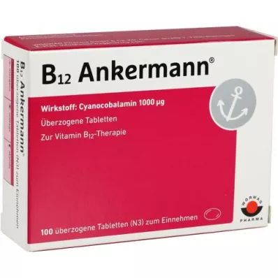 B12 ANKERMANN comprimés enrobés, 100 pc B12 ANKERMANN comprimés enrobés, 100 pc