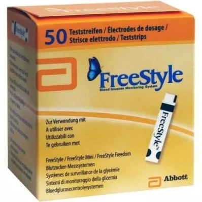FREESTYLE Bandelettes de test, 50 pcs FREESTYLE Bandelettes de test, 50 pcs