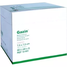GAZIN Gaze comp. 7,5x7,5 cm stérile 12 fois, 40x2 pc