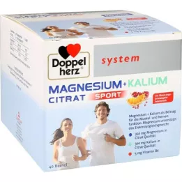 DOPPELHERZ Granulés du système magnésium + citrate de potassium, 40 pièces