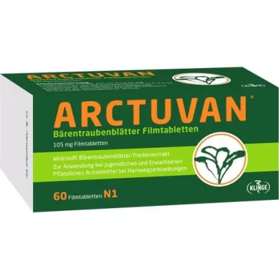 ARCTUVAN Comprimés pelliculés de busserole, 60 pc ARCTUVAN Comprimés pelliculés de busserole, 60 pc