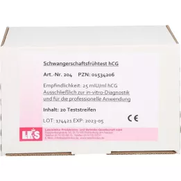 SCHWANGERSCHAFTS-FRÜHTEST bandelettes de test hCG urine, 20 pc
