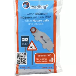 ROADBAG Sacs-WC/Toilettes durgence pour hommes, 5 pc