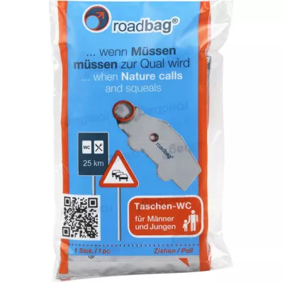 ROADBAG Sacs-WC/Toilettes durgence pour hommes, 5 pc