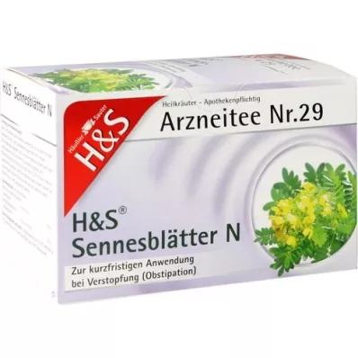 H&amp;S Feuilles de séné N Sacs filtrants, 20X1,0 g