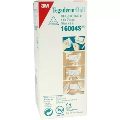 TEGADERM Enduit 3M rouleau 10 cmx2 m 16004S, 1 pce TEGADERM Enduit 3M rouleau 10 cmx2 m 16004S, 1 pce