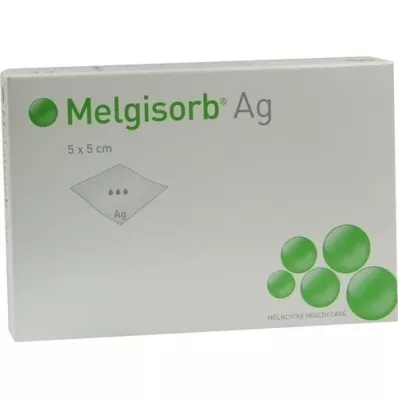 MELGISORB Bandage AG 5x5 cm, 10 pc MELGISORB Bandage AG 5x5 cm, 10 pc