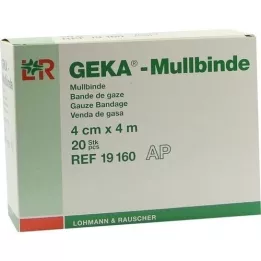 MULLBINDEN GEKA 4 cmx4 m, 20 pièces