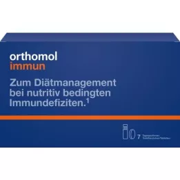 ORTHOMOL Pack combiné bouteille/comprimé immunitaire.