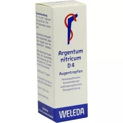 ARGENTUM NITRICUM D 4 collyre, 10 ml