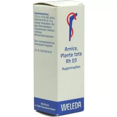ARNICA PLANTA tota Rh D 3 gouttes oculaires, 10 ml