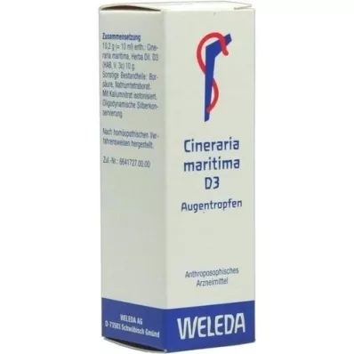 CINERARIA Maritima D 3 gouttes oculaires, 10 ml