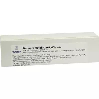 STANNUM METALLICUM SALBE 0,4%, 25g STANNUM METALLICUM SALBE 0,4%, 25g