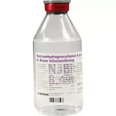 NATRIUMHYDROGENCARBONAT B.Braun 8,4% verre, 250 ml