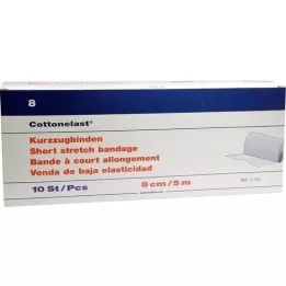 KURZZUGBINDE Cottonelast 8 cmx5 m, 10 pc