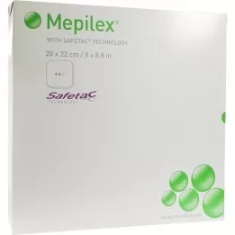 MEPILEX Bandage en mousse 20x22 cm, 5 pcs