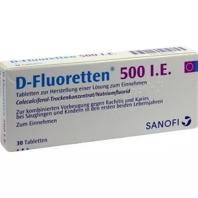 D FLUORETTEN 500 comprimés, 30 pc