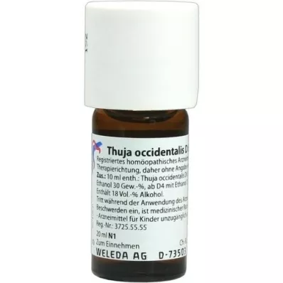 THUJA OCCIDENTALIS Dilution D6, 20 ml THUJA OCCIDENTALIS Dilution D6, 20 ml