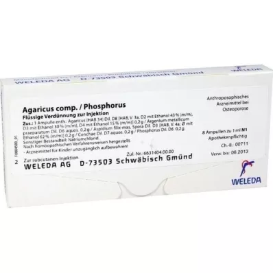 AGARICUS Ampoules COMP./Phosphore, 8X1 ml