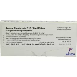 ARNICA PLANTA ampoules tota D 10/Cor D 10 aa, 8X1 ml