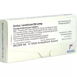 ARNICA/LEVISTICUM D 6 ampoules complètes, 8 x 1 ml