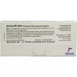 ARNICA RH D 20 ampoules, 8 x 1 ml