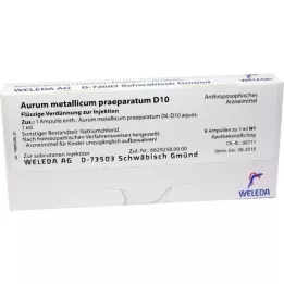 AURUM METALLICUM PRAEPARATUM D 10 ampoules, 8 pc
