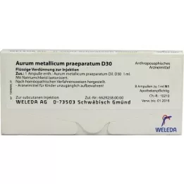 AURUM METALLICUM PRAEPARATUM D 30 ampoules, 8 pc