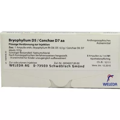 BRYOPHYLLUM D 5/Conchae D 7 ampoules, 8X1 ml