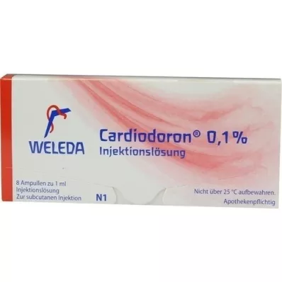 CARDIODORON Solution injectable à 0,1 %, 8X1 ml