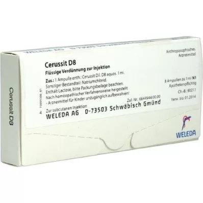 CERUSSIT D 8 ampoules, 8X1 ml