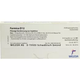 FORMICA D 12 ampoules, 8X1 ml