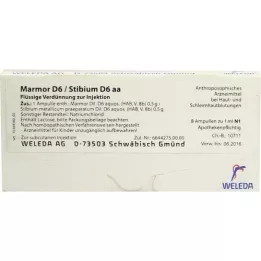 MARMOR Ampoules D 6/Stibium D 6 aa, 8X1 ml