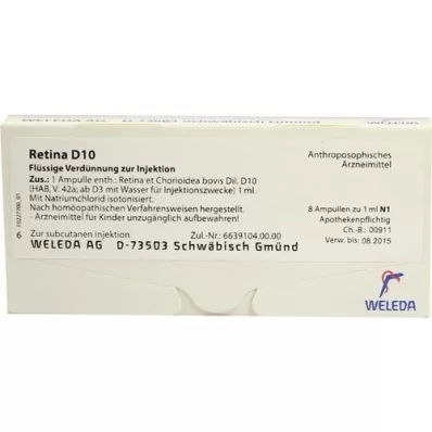 RETINA ET Chorioidea D 10 ampoules, 8X1 ml