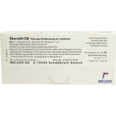 SKORODIT D 8 ampoules, 8X1 ml