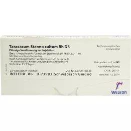 TARAXACUM STANNO cultum RH D 3 ampoules, 8X1 ml
