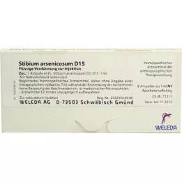 STIBIUM ARSENICOSUM D 15 ampoules, 8X1 ml