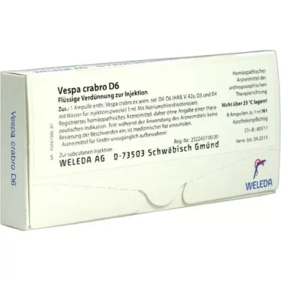 VESPA CRABRO D 6 ampoules, 8X1 ml